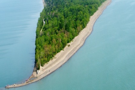 Aerial view of Point Pelee National Park