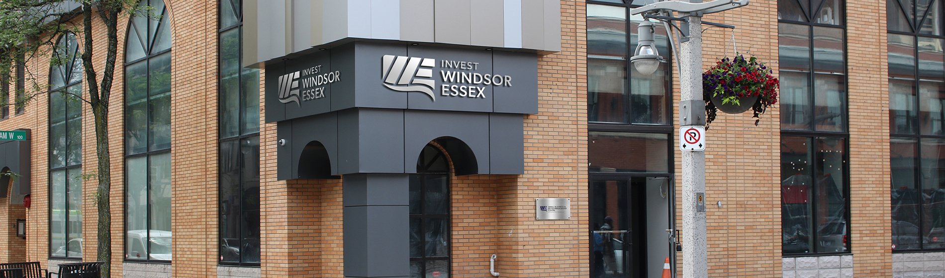 Invest WindsorEssex exterior office signage